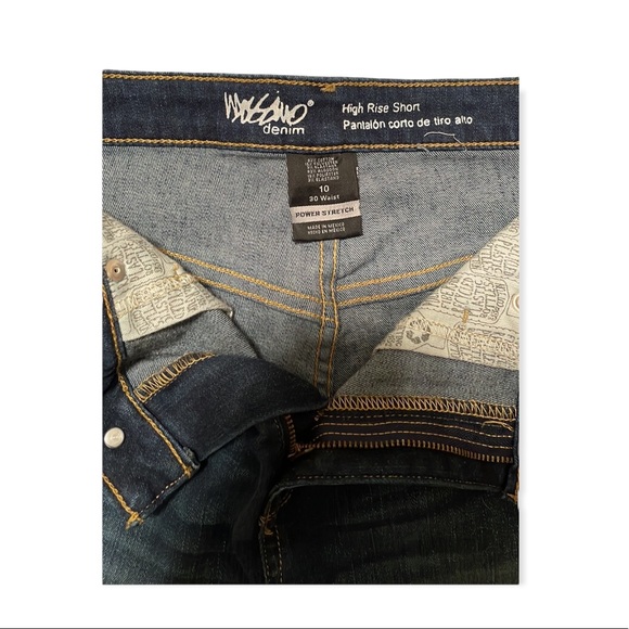 Mossimo Blue Denim High Rise Power Stretch Short Size 10 - Picture 3 of 3